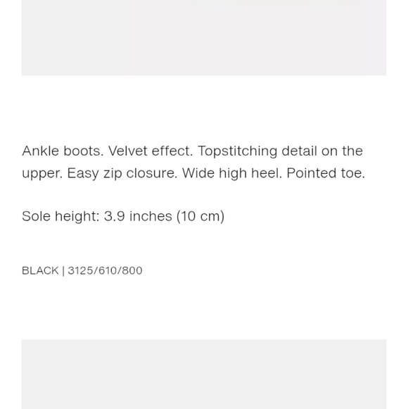 Zara Sleek Black Heeled Boots - Picture 5 of 8